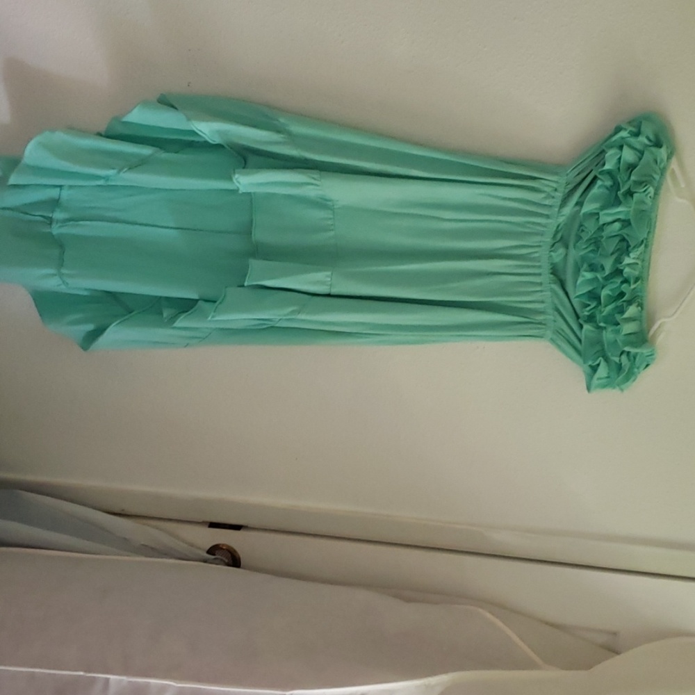 Teal dress